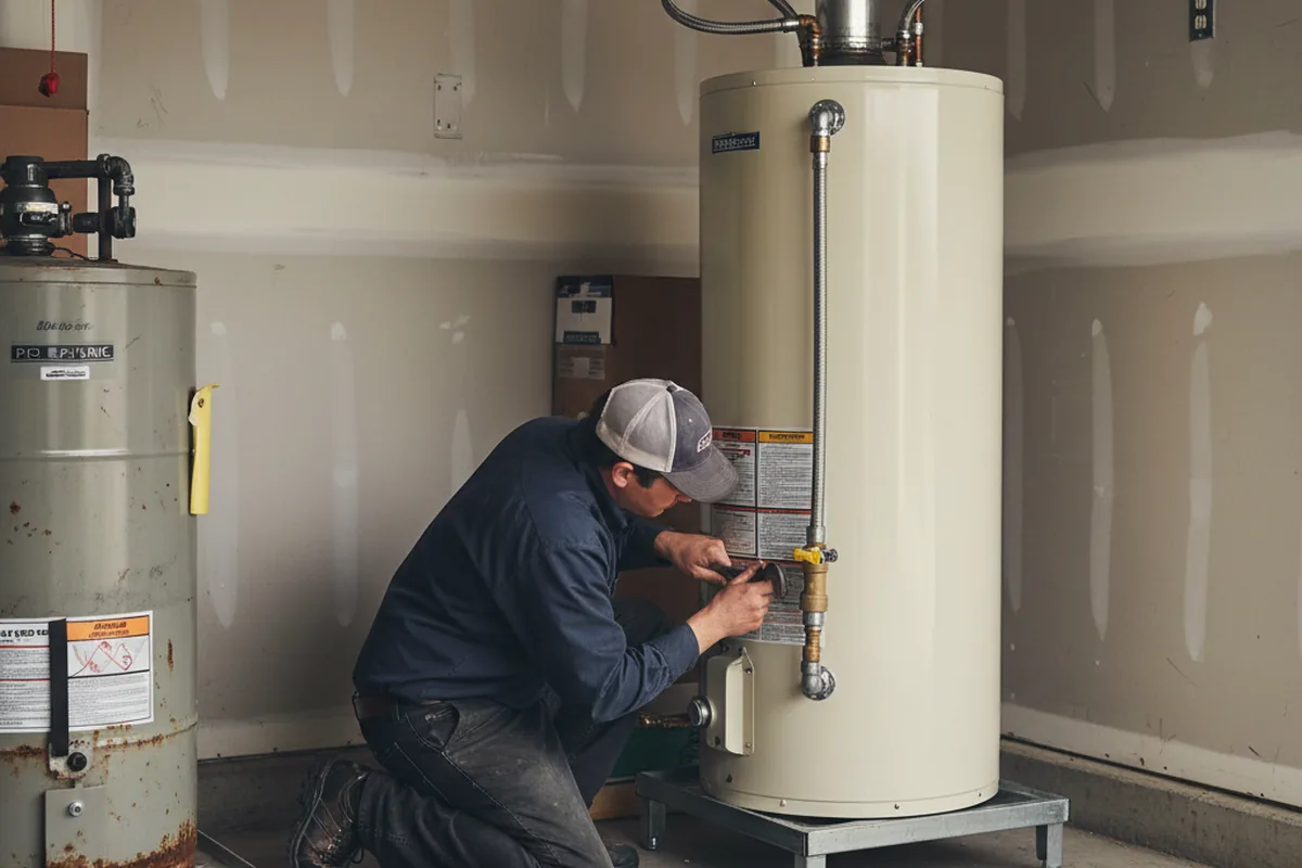 Water heater and shutoff valve replacement in Beech Bottom