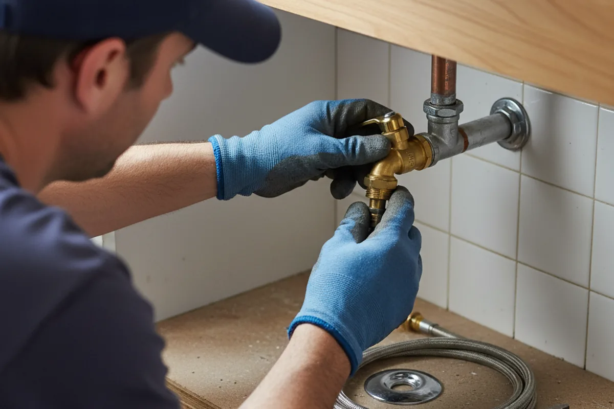 Shutoff valve and fitting work during Faucet and Fixture Repair in Beech Bottom